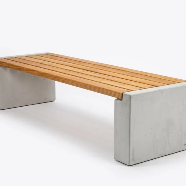Banc Primus XL Wandel Bois Béton