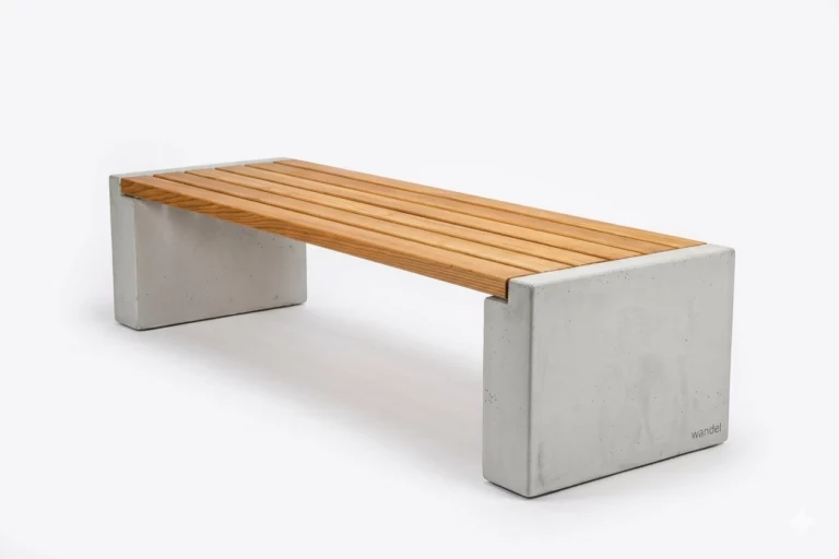 Banc Primus XL Wandel Bois Béton