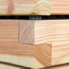 Hochbeet aus Lärchenholz steht in einem begrünten Garten