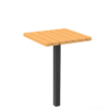 Stehtisch Tibia mit quadratischer Tischplatte