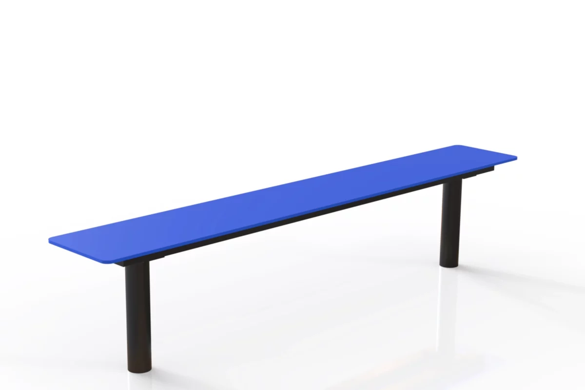 Gartenbank Tibia HPL in Blau
