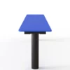 Sitzbank Tibia HPL in Blau als modernes Stadtmobiliar
